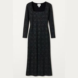 Vintage 90s Rabbit Rabbit Rabbit Shimmer Holographic Maxi Gown Dress Size 10